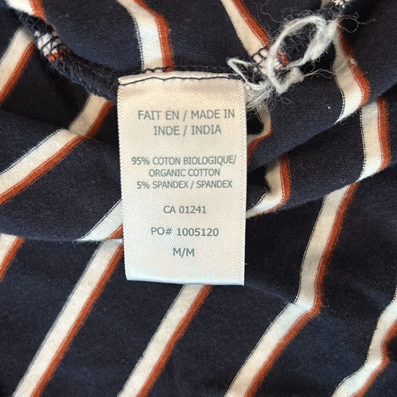 Navy stripped tee shirt dress - Picture 6 of 8